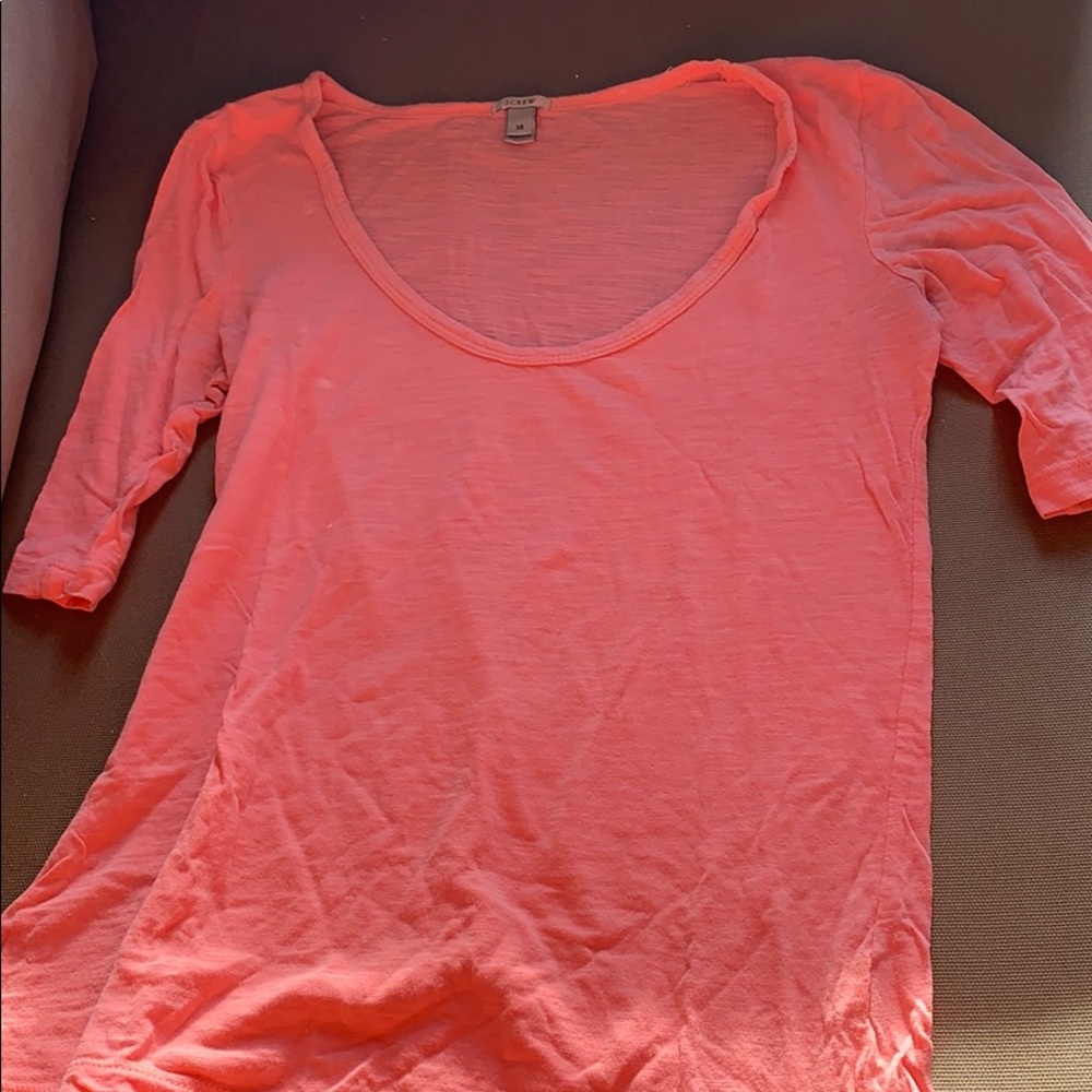 Jcrew thin tee with 3/4 sleeves